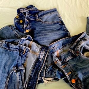 3 pairs Maurice’ mid rise jean size 18